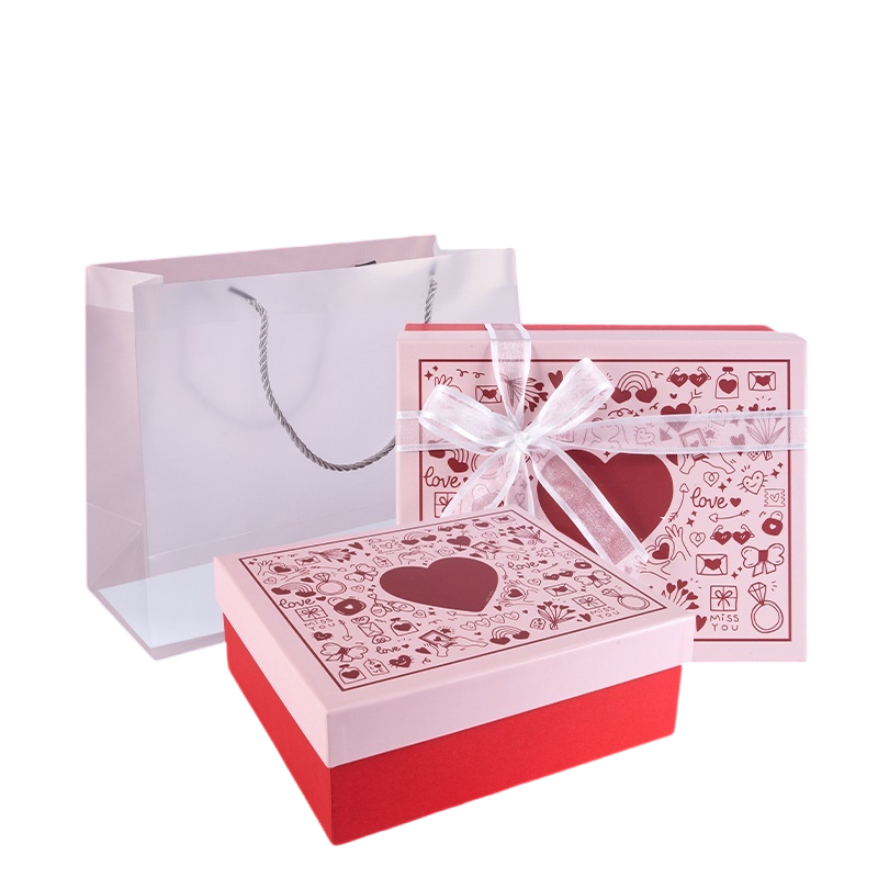 Romantic Heart Hand-Drawn Gift Box – A Perfect Expression of Love and Blessings to Add Meaning and Poetry to Special Moments