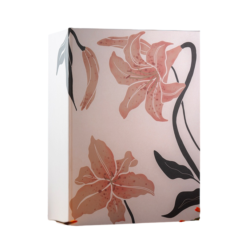 Hand-Drawn Lily Art Gift Box – Elegantly Designed to Brighten Your Gifting Moments and Express Your Heartfelt Intentions