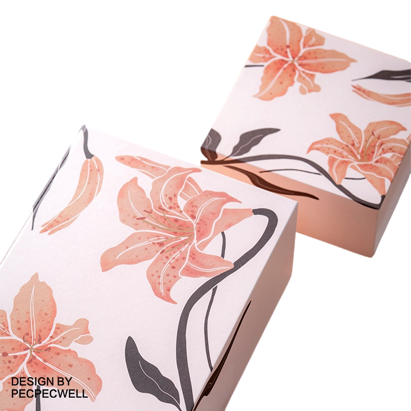 Hand-Drawn Lily Art Gift Box – Elegantly Designed to Brighten Your Gifting Moments and Express Your Heartfelt Intentions