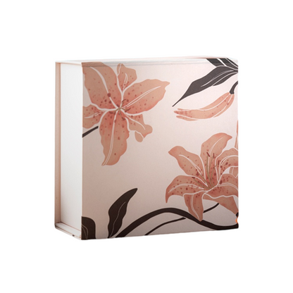 Hand-Drawn Lily Art Gift Box – Elegantly Designed to Brighten Your Gifting Moments and Express Your Heartfelt Intentions