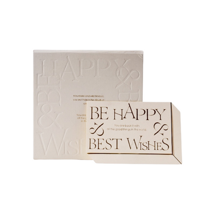 Elegant Embossed Text Gift Box – Minimalist Art to Deliver Heartfelt Blessings, Let Your Gift Showcase Unique Taste