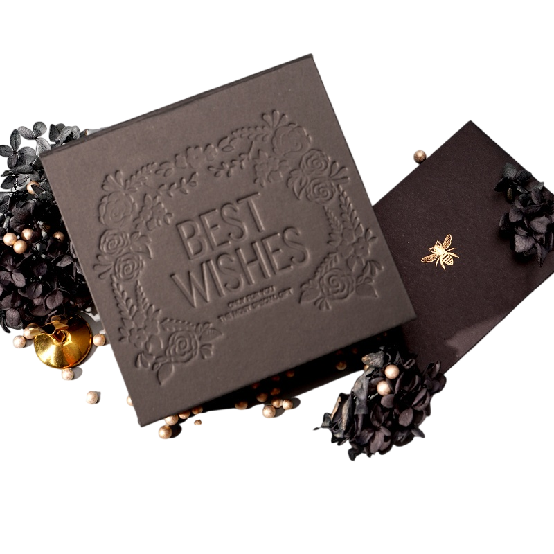 Embossed Artistic Blessing Gift Box – A Perfect Fusion of Classic and Modern Design, Packaging Every Heartfelt Blessing