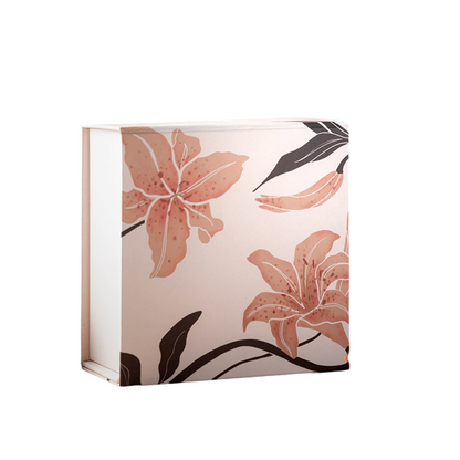 Hand-Drawn Lily Art Gift Box – Elegantly Designed to Brighten Your Gifting Moments and Express Your Heartfelt Intentions