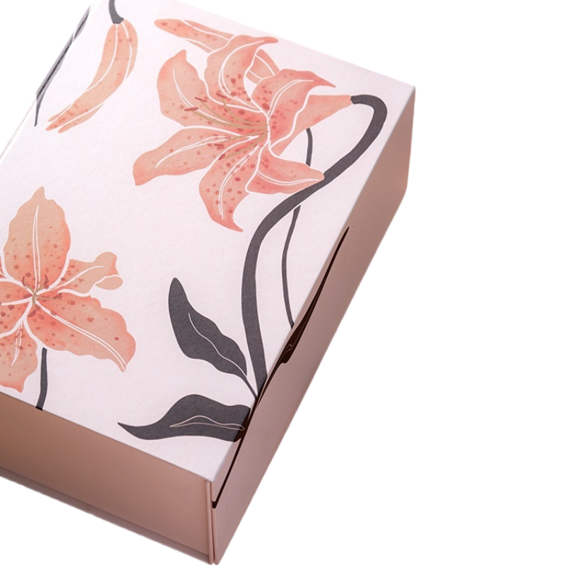 Hand-Drawn Lily Art Gift Box – Elegantly Designed to Brighten Your Gifting Moments and Express Your Heartfelt Intentions