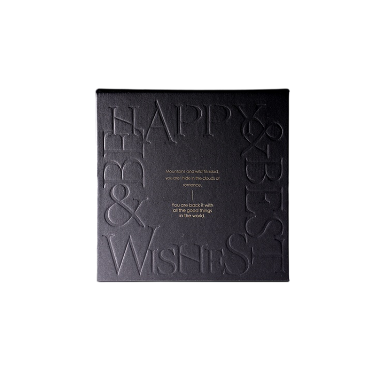 Elegant Embossed Text Gift Box – Minimalist Art to Deliver Heartfelt Blessings, Let Your Gift Showcase Unique Taste