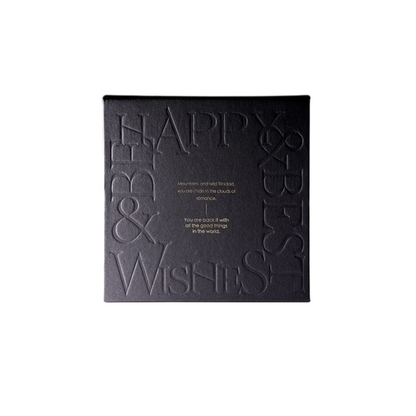 Elegant Embossed Text Gift Box – Minimalist Art to Deliver Heartfelt Blessings, Let Your Gift Showcase Unique Taste