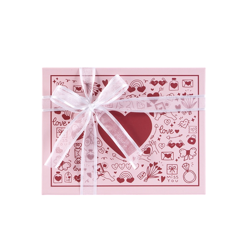 Romantic Heart Hand-Drawn Gift Box – A Perfect Expression of Love and Blessings to Add Meaning and Poetry to Special Moments