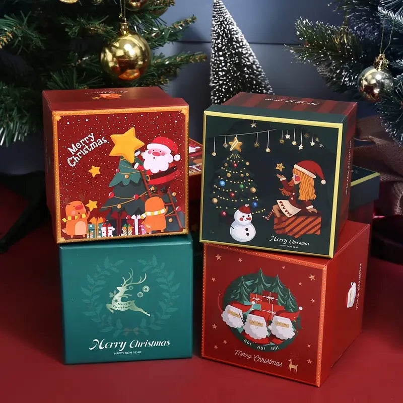 Product Description: Christmas-Themed Gift Box – Infuse Your Gifts with the Magic of the Holidays