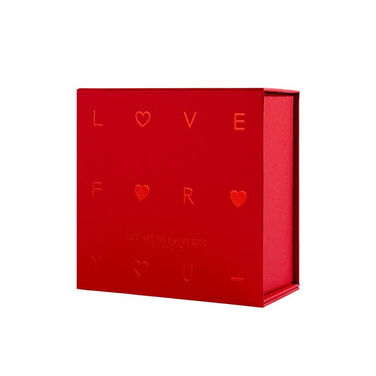 Red Heart Embossed Gift Box - The Perfect Way to Convey Love and Care, Wrapped in Elegance