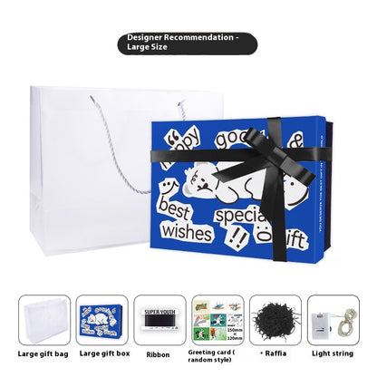 Adorable Blue Gift Box – Fun, Motivational, and Perfect for Every Occasion