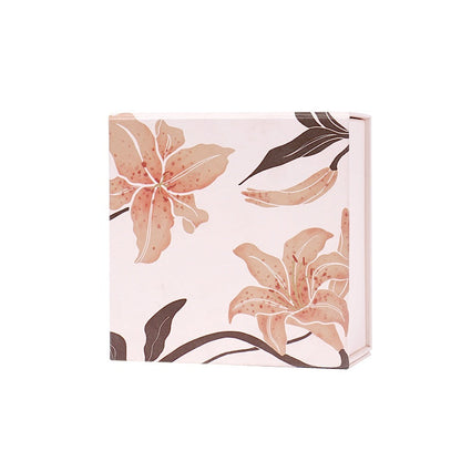 Hand-Drawn Lily Art Gift Box – Elegantly Designed to Brighten Your Gifting Moments and Express Your Heartfelt Intentions